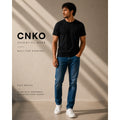 Polo básico negro para hombre CNKO